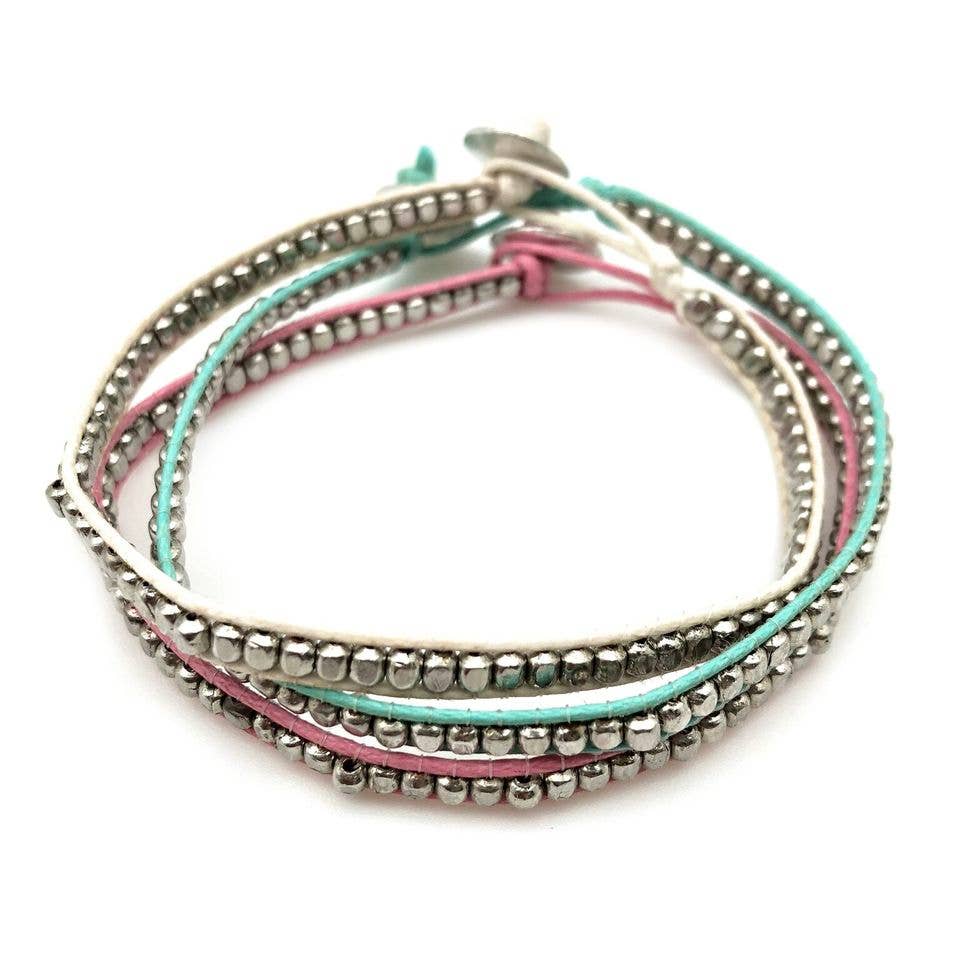 Sachi Set of Three Bracelets - Pastels