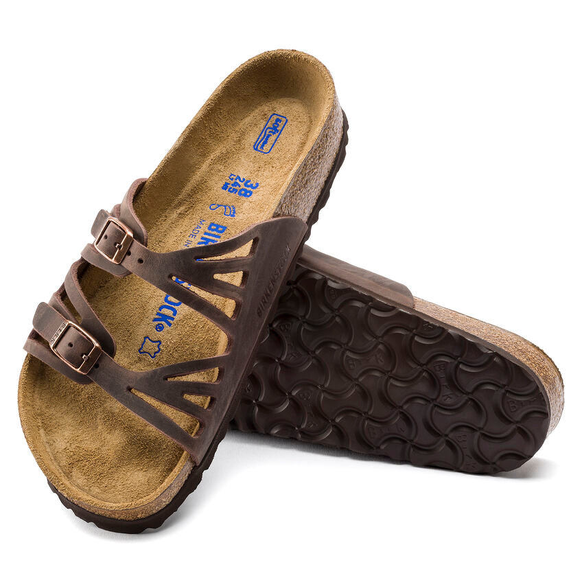 Birkenstock Granada Soft Footbed (Women's) - Habana Oiled Leather