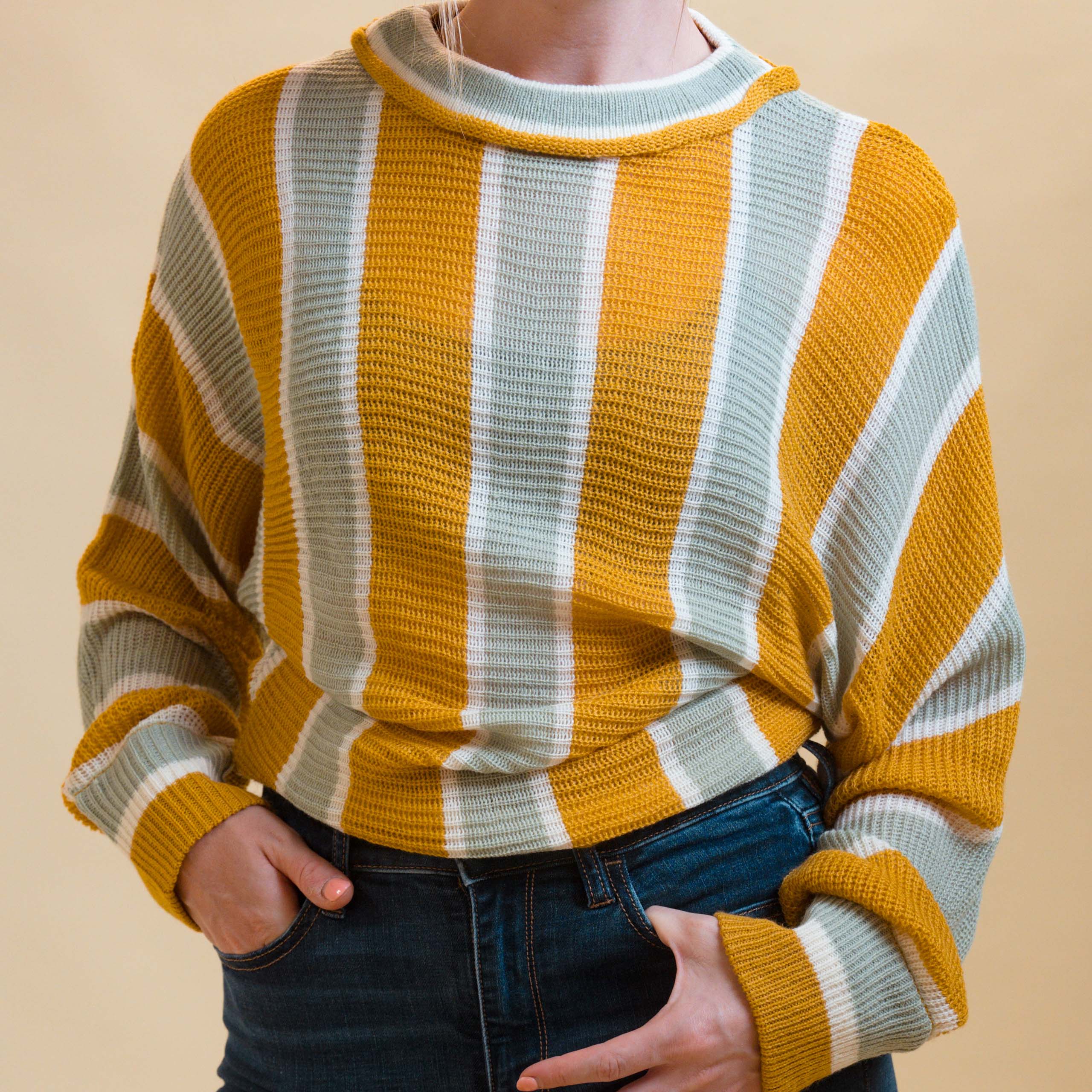 Super Soft Stripe Sweater Top