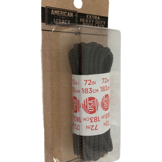 (NEW) American Legacy ® Extra Heavy Duty Boot Laces - Brown Waxed