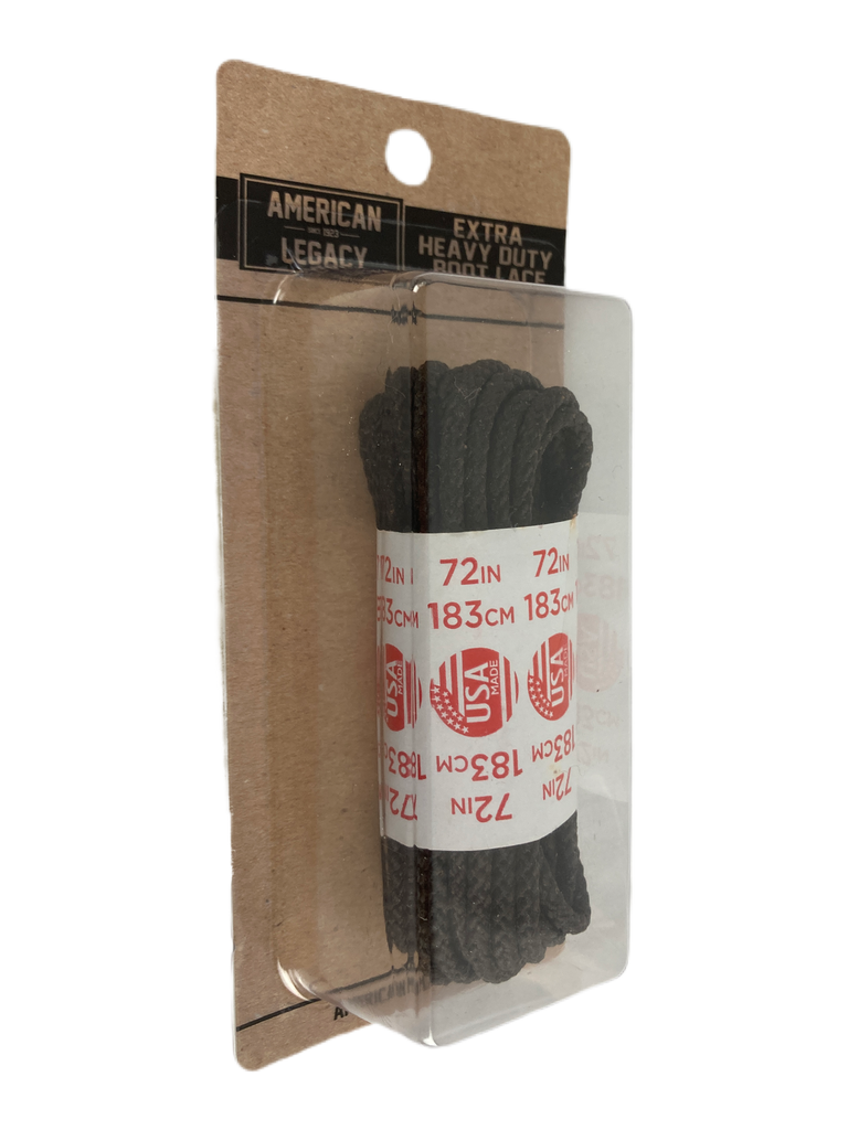 American Legacy ® Extra Heavy Duty Boot Laces - Brown Waxed