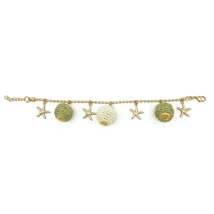 ANJU Sachi Calming Sage Collection Bracelet - Spheres & Starfish