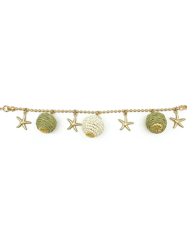 ANJU Sachi Calming Sage Collection Bracelet - Spheres & Starfish
