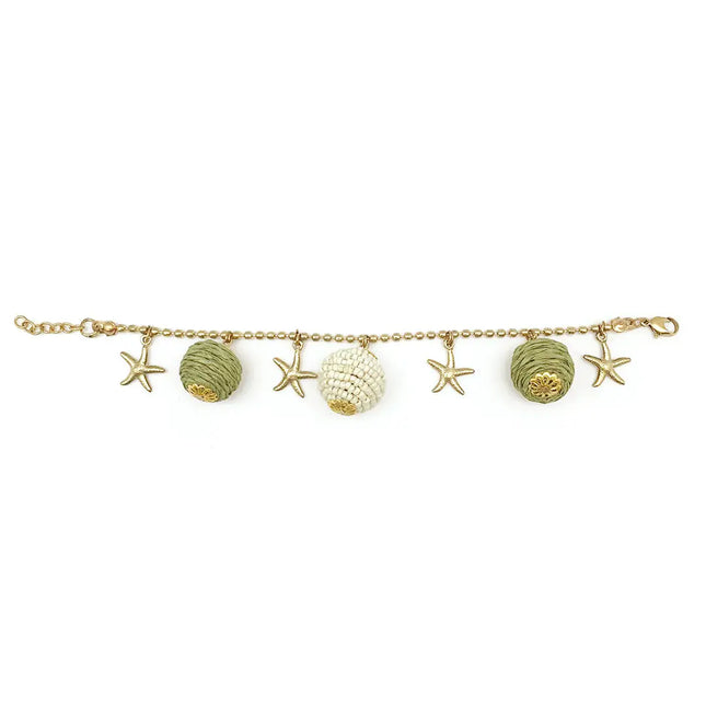ANJU Sachi Calming Sage Collection Bracelet - Spheres & Starfish
