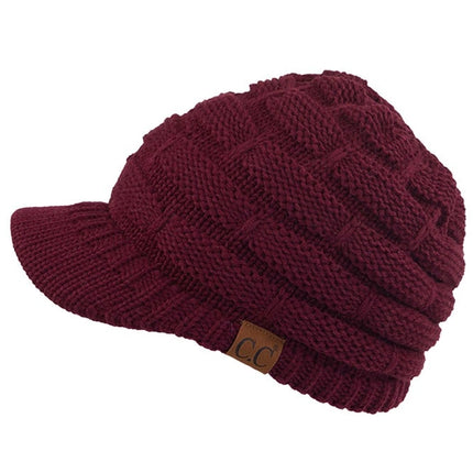 C.C Ribbed Knit Brim Beanie
