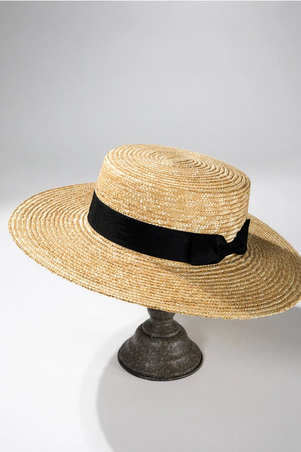 Urbanista Wheat Straw Boater Hat