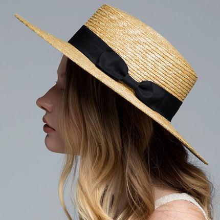 Urbanista Wheat Straw Boater Hat