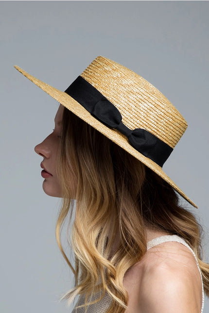Urbanista Wheat Straw Boater Hat