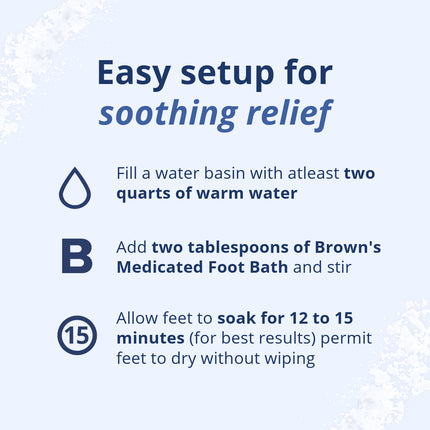 Chiappetta Labs Brown's Medicated Footbath