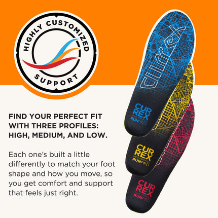 CURREX® RUNPRO™ High Insoles | Dynamic Insoles for Running Shoes