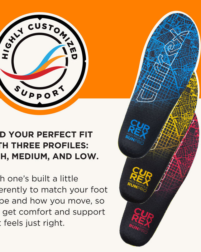 CURREX® RUNPRO™ High Insoles | Dynamic Insoles for Running Shoes