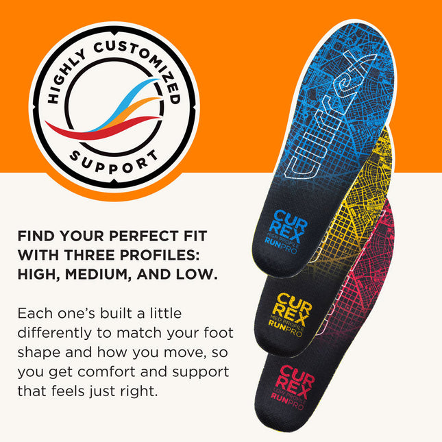 CURREX® RUNPRO™ High Insoles | Dynamic Insoles for Running Shoes
