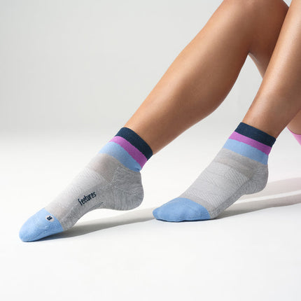 Feetures Elite Light Cushion Quarter - Lunar Ascent