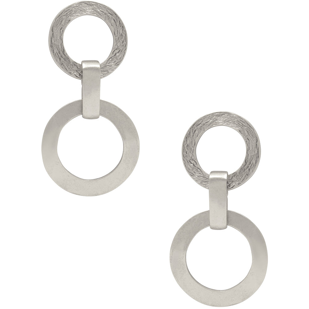 Interlocking ring earring