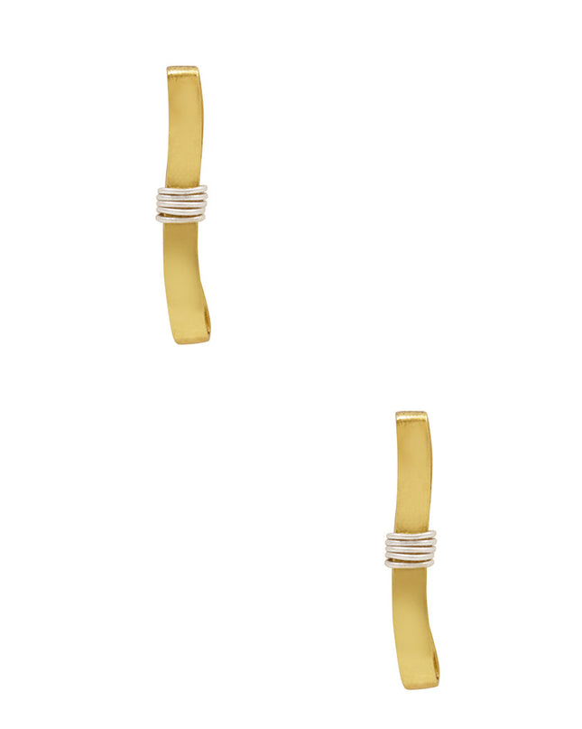 Bow wire knot earring