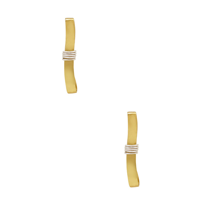 Bow wire knot earring