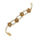 Karine Sultan Floral and Pearl Bracelet