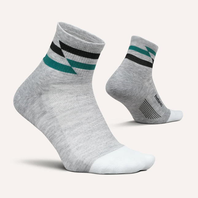 Feetures Elite Max Cushion Quarter - Gray Track