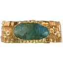 Karine Sultan Gold Drusy Wrap Bracelet