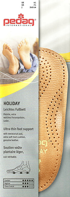 Pedag Holidy Slim Sheepskin 3/4 Length Orthotic Insole