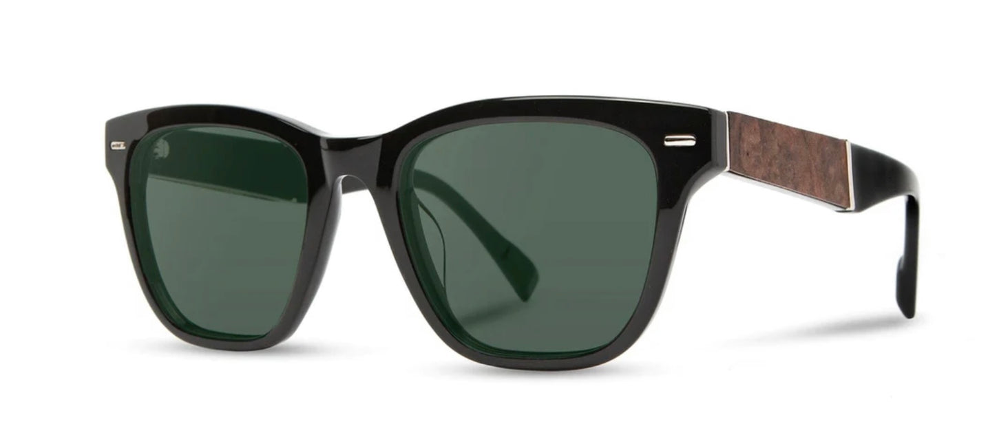 SHWOOD SUNGLASSES - ANKENY - BLACK/ELM