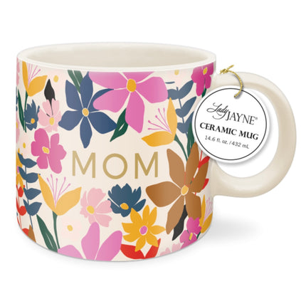CERAMIC MUG MODERN MOM FLORAL QUOTE