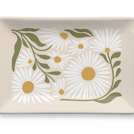 PORCELAIN TRAY FLOWER MARKET DAISY