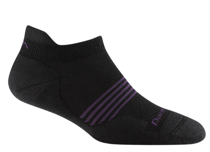 Darn Tough Element No Show Tab Lightweight Running Sock (Women's) - Black
