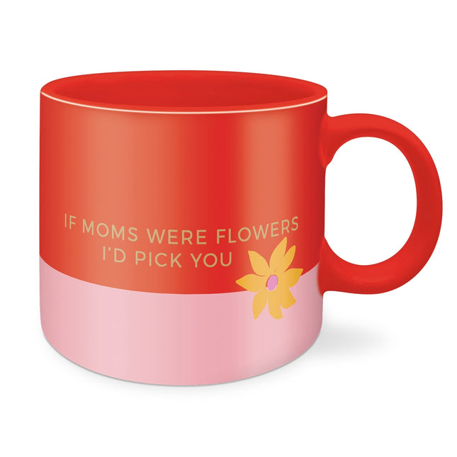 Ceramic Mug Modern Mom Colorblock Quote