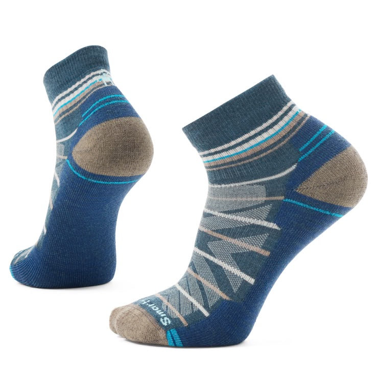 Smartwool Hike Light Cushion Pattern Ankle Socks - Twilight Blue