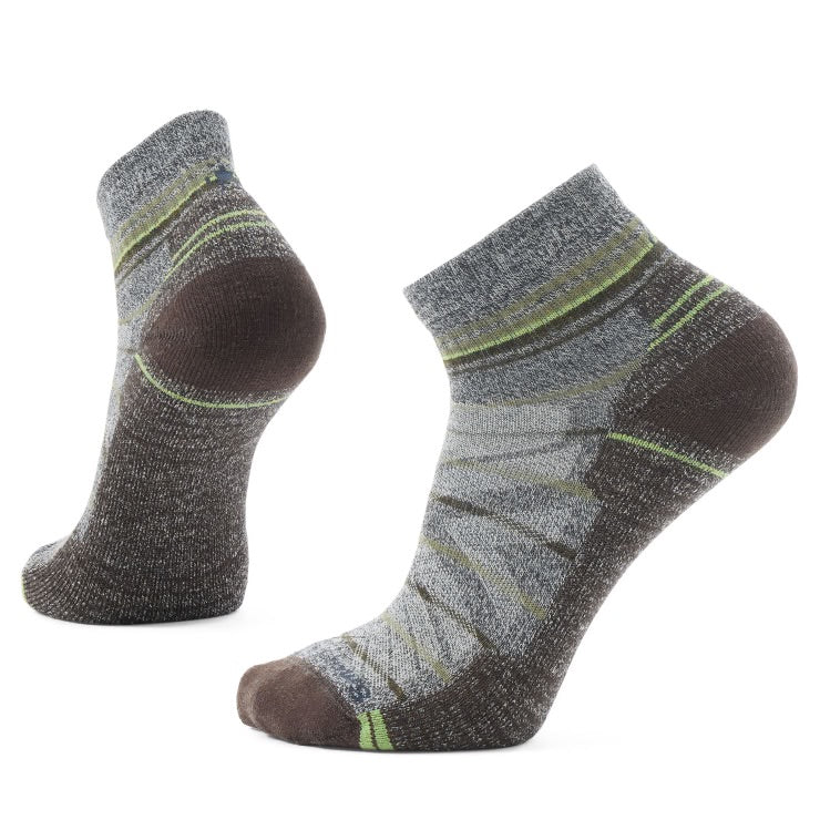 Smartwool Hike Light Cushion Pattern Ankle Socks - Ash Charcoal