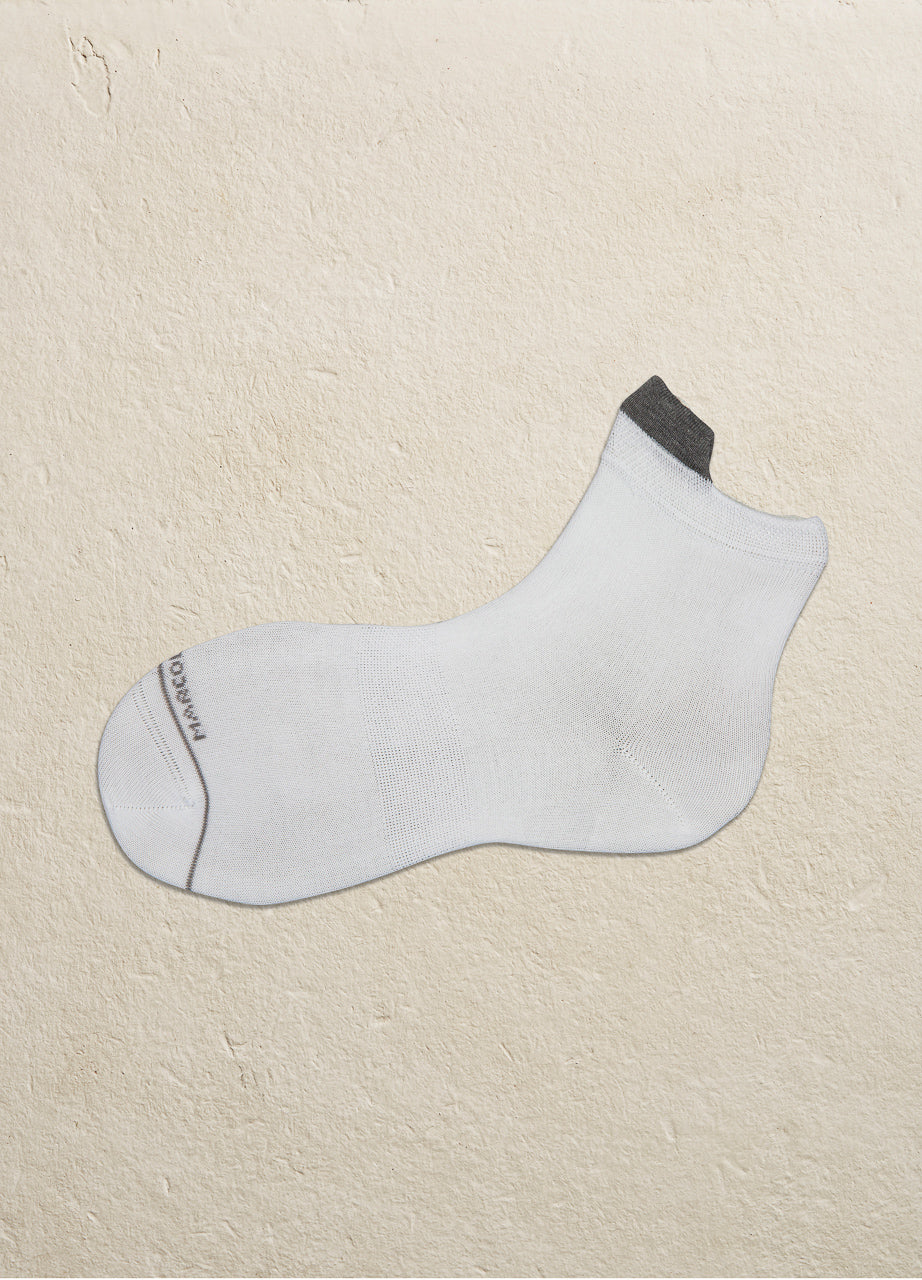 Marcoliani Milano Pima Cotton Invisible High Socks