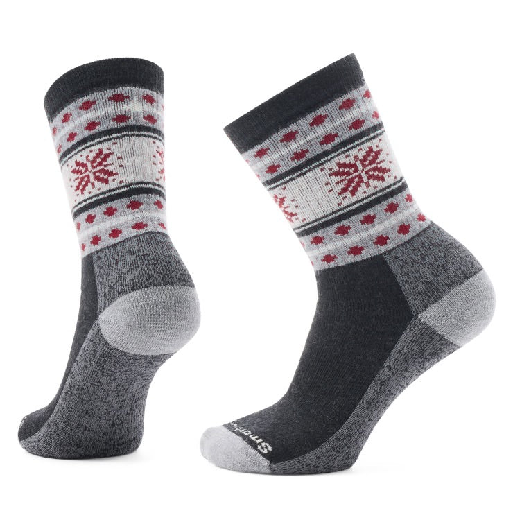 Everyday Cozy Snowflake Dream Crew Socks - CHARCOAL