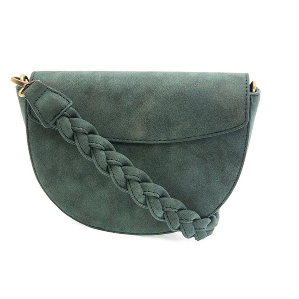 Joy Susan Luna Crescent Crossbody with Braided Strap