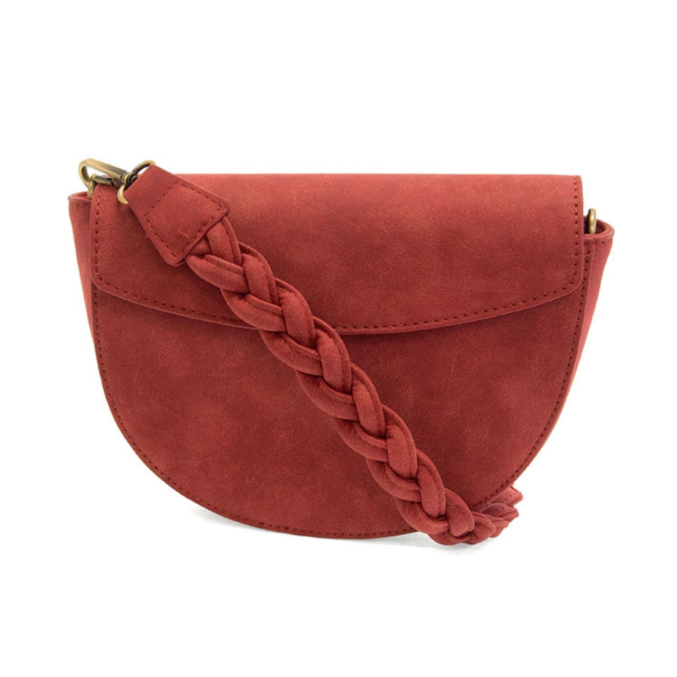 Joy Susan Luna Crescent Crossbody with Braided Strap