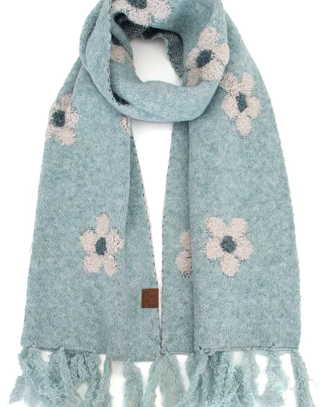 C.C Daisy Pattern Scarf