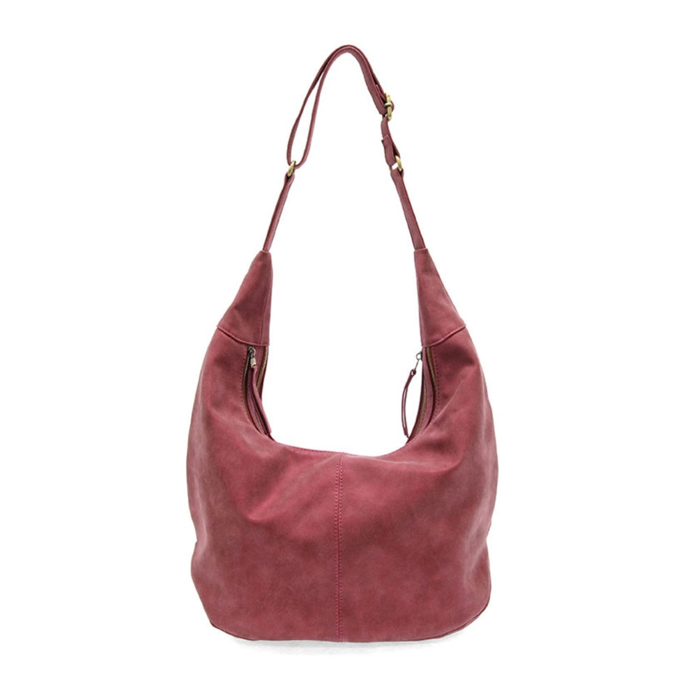 Joy Susan Rochelle Faux Suede Large Crescent Hobo Bag