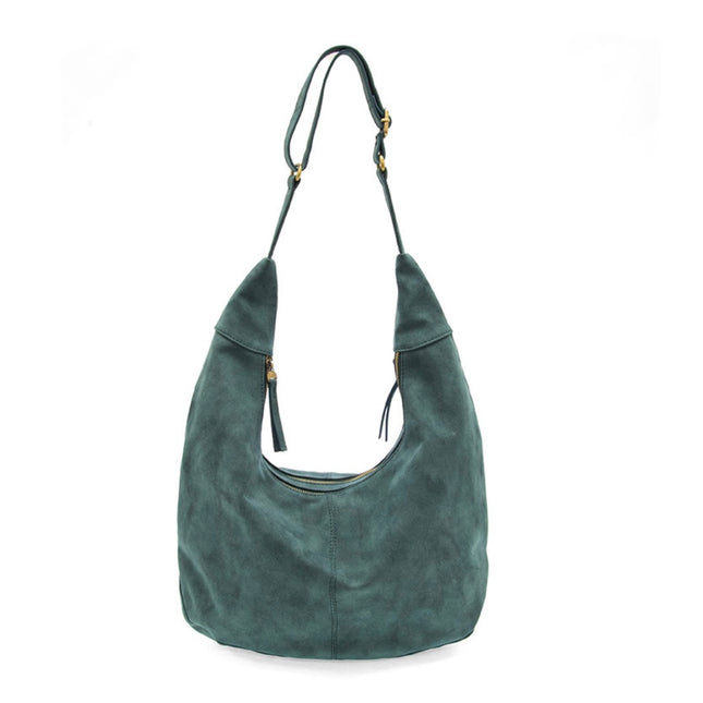Joy Susan Rochelle Faux Suede Large Crescent Hobo Bag
