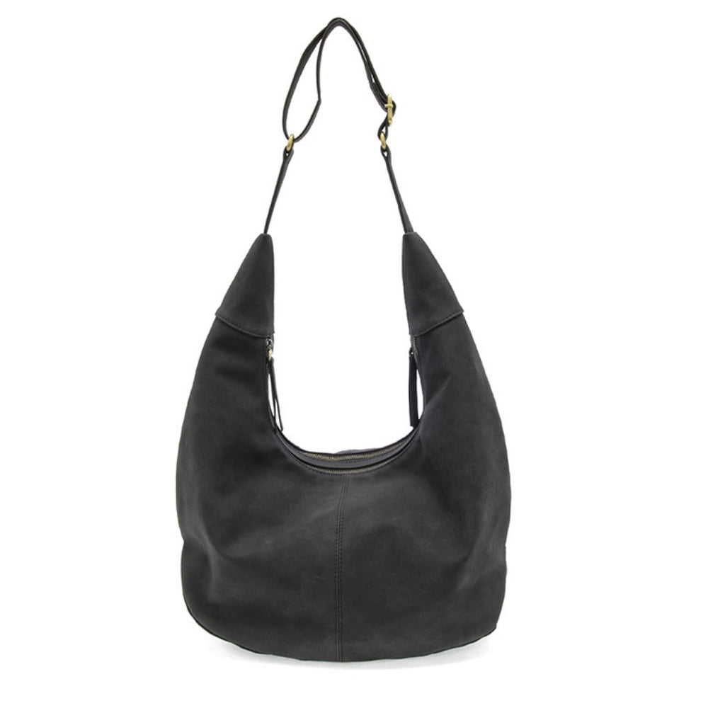 Joy Susan Rochelle Faux Suede Large Crescent Hobo Bag