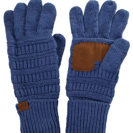 C.C Touch Screen Metallic Gloves