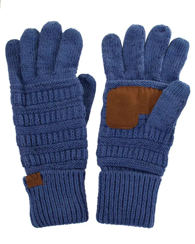 C.C Touch Screen Metallic Gloves