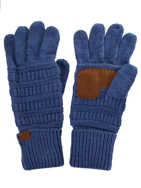 C.C Touch Screen Metallic Gloves