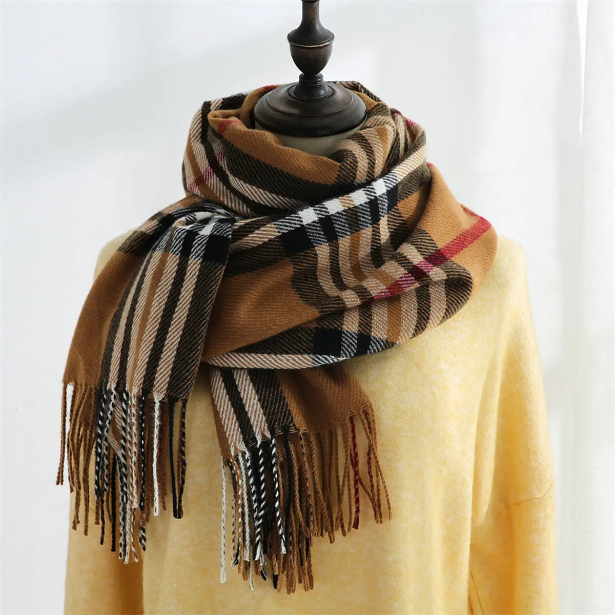 Women’s Winter Super Soft Scarf Tartan Plaid