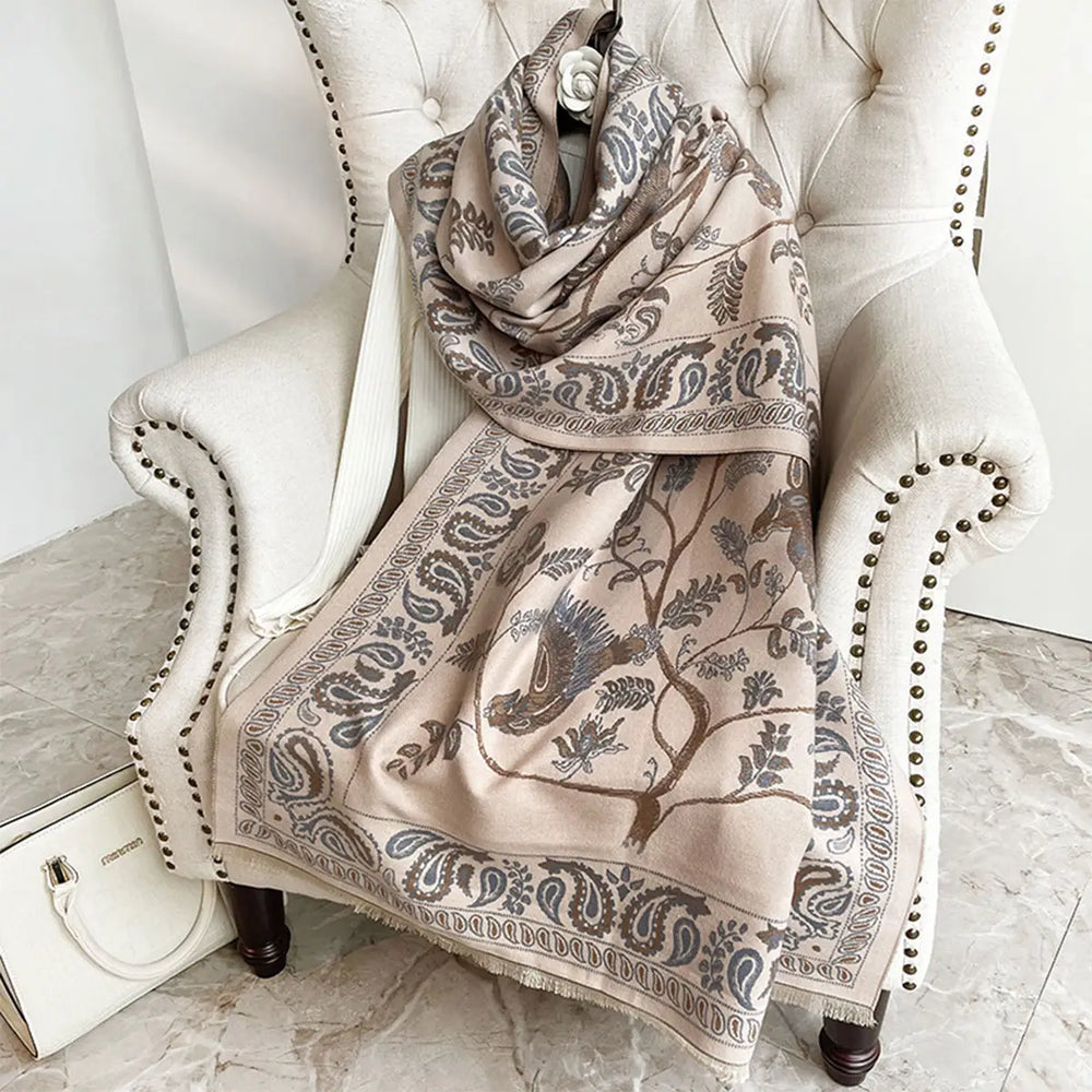 Women Winter Warm Shawl Wrap Thick Blanket Scarf