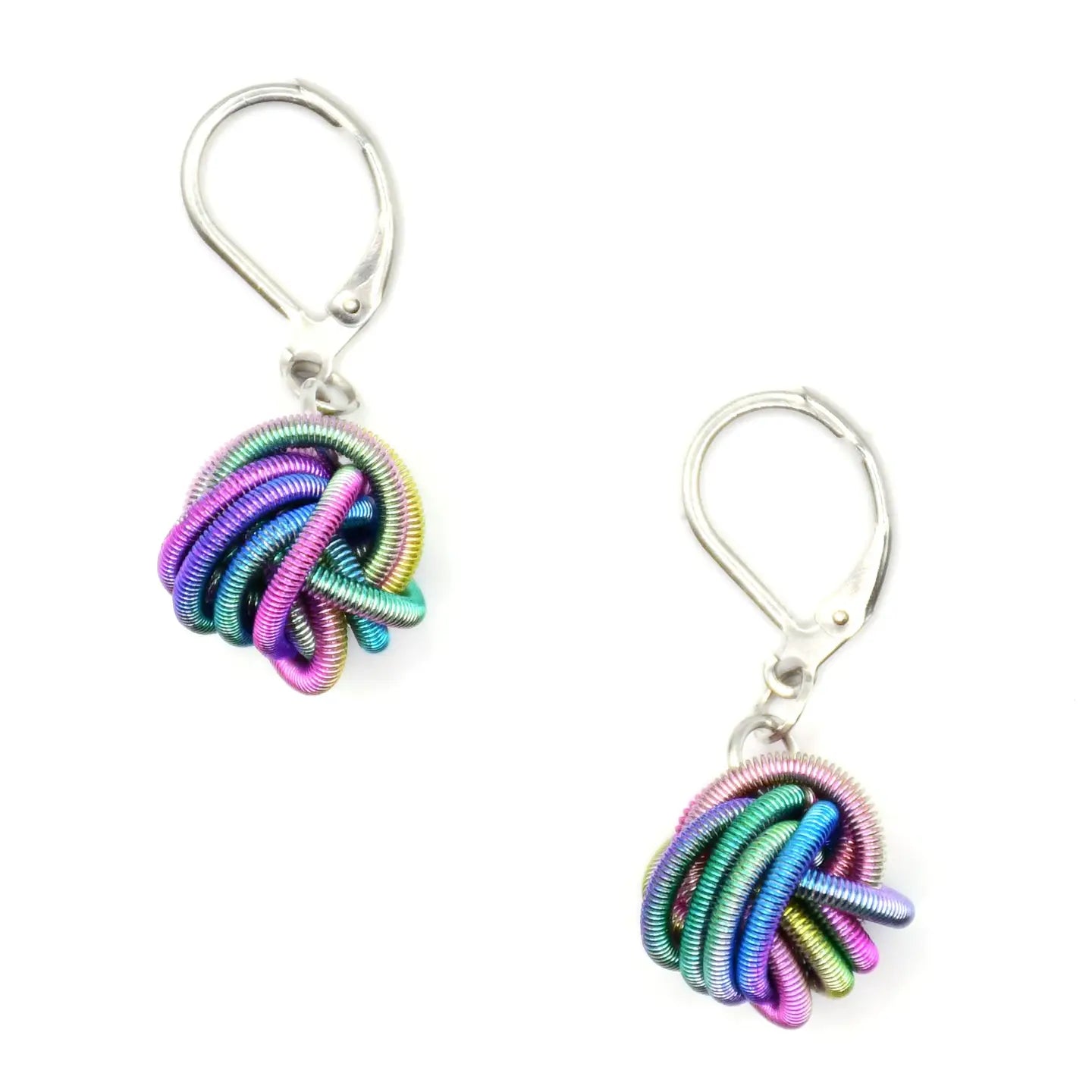 Sea Lily Rainbow Knot Earring