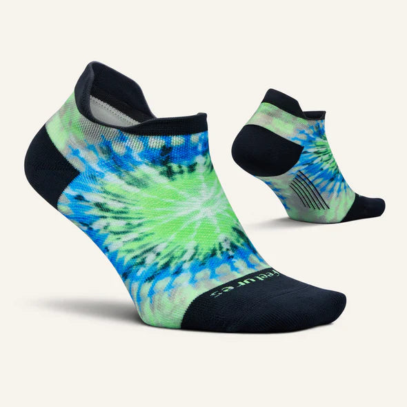 Feetures Elite Light Cushion Tab Limited Edition Tie Dye - Electric Sunburst