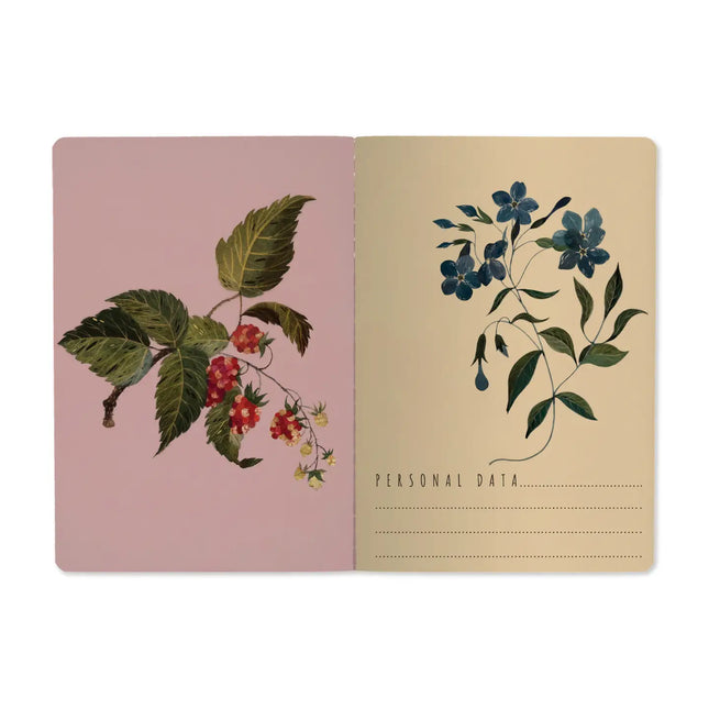 BV by Bruno Visconti A5 Notebook - Forest Flowers On White