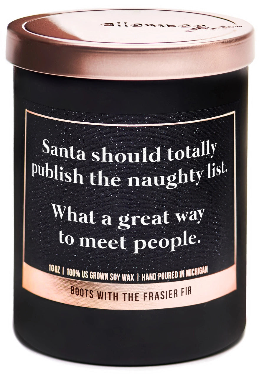 Boots with the Frasier Fir Candle