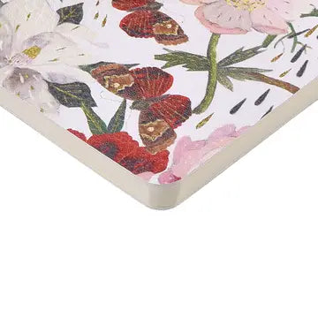 BV by Bruno Visconti Vegan Leather A5 Notebook - Peonies