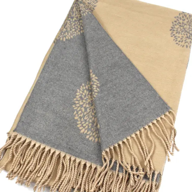 PRETTY PERSUASION World Tree Reversible Scarf